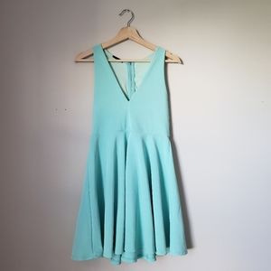 Teal Skater Flare dress